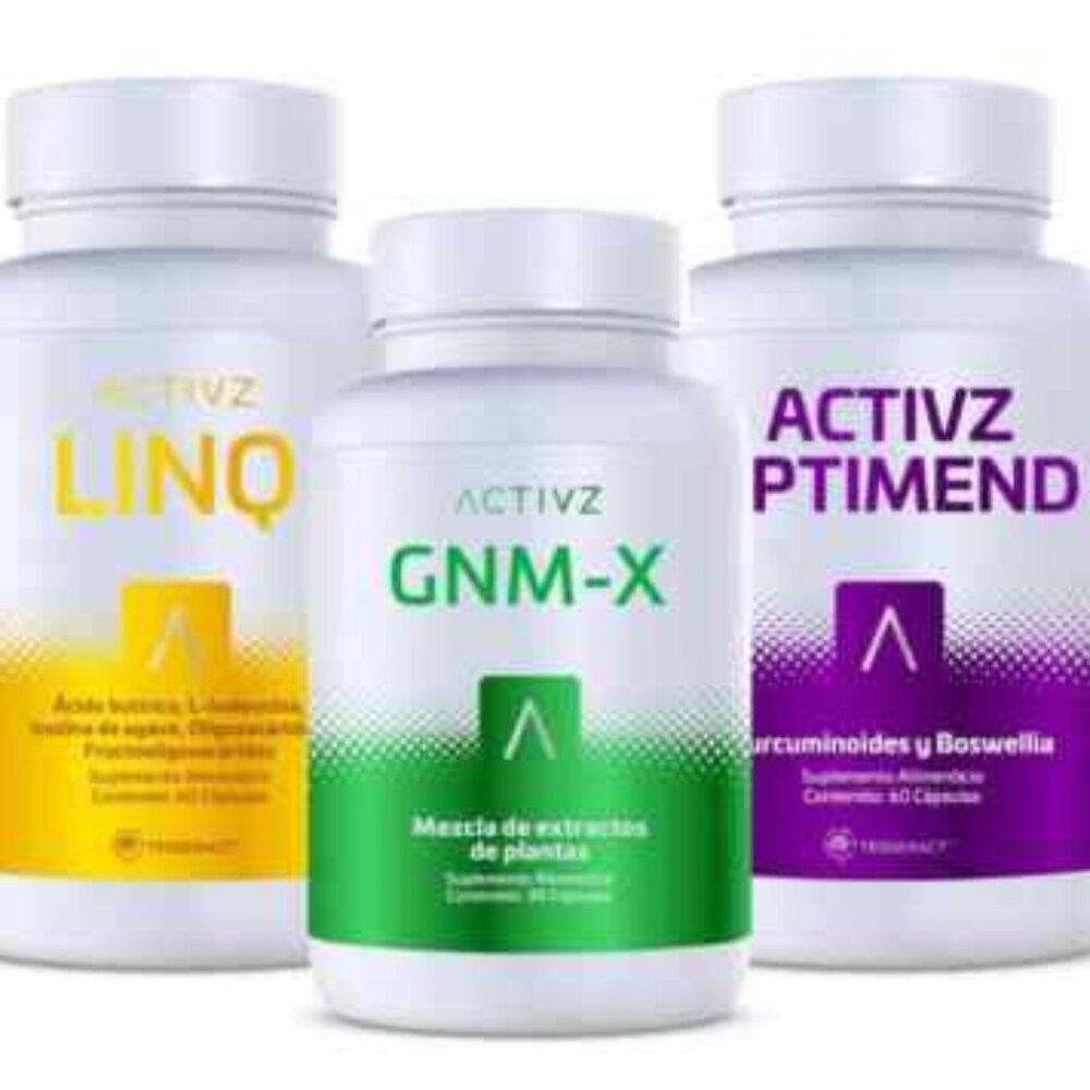 TRIFECTA de Activz - La Solucion a tu salud - GNM-X, OPTIMED, LINQ. Gran Oferta